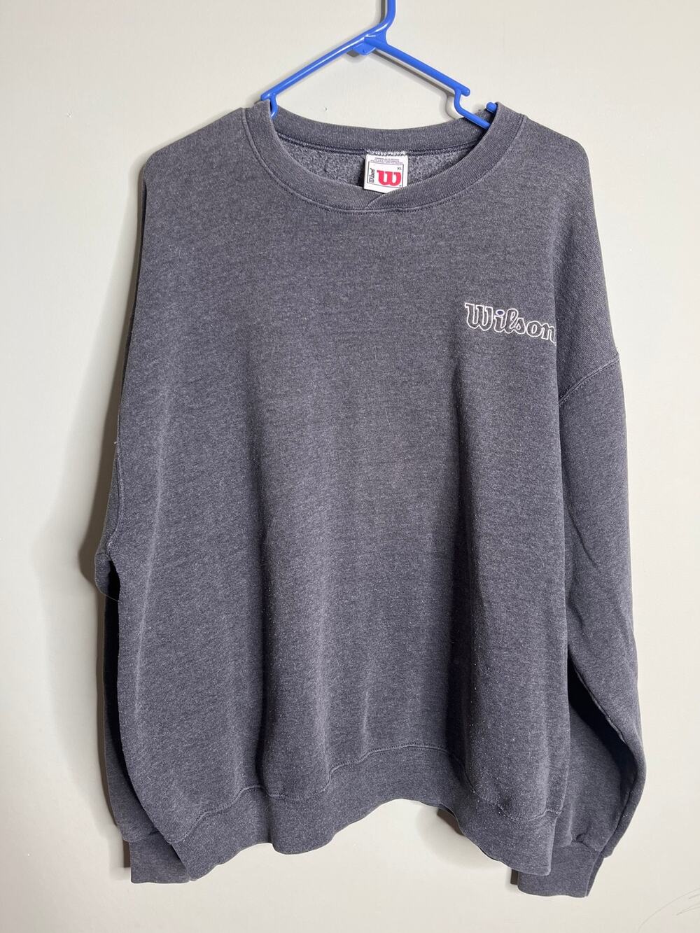 Wilson Vintage womens Gray Crewneck Sweater XL